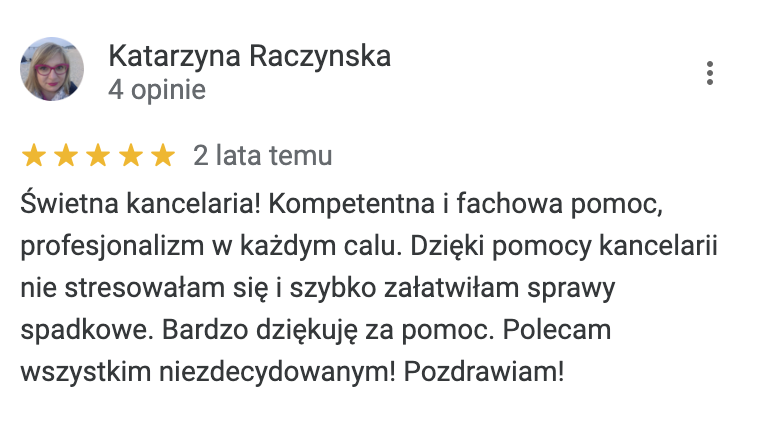 Opinia o kancelarii notarialnej w Zielonej Górze